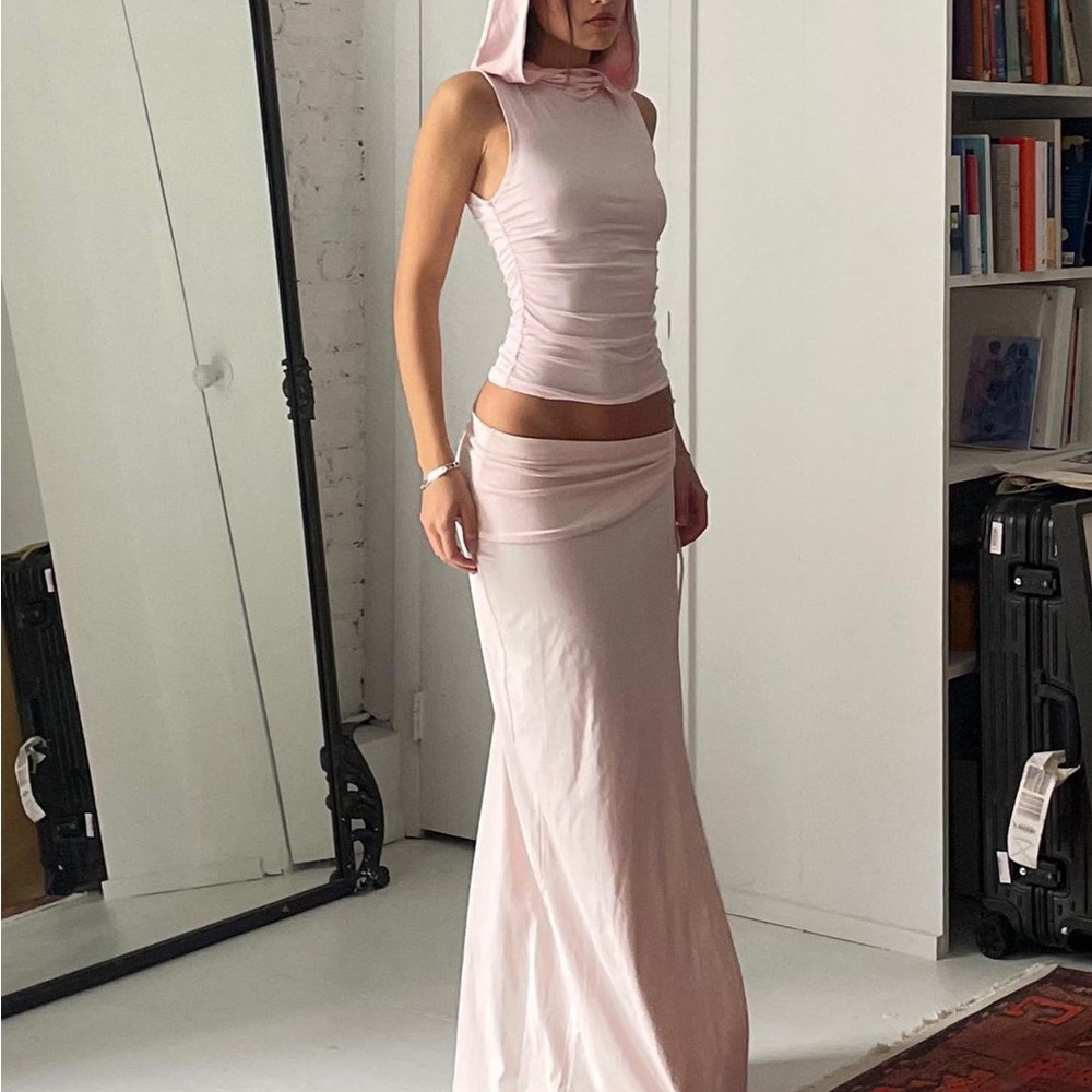 Lioness Pink Maxi Skirt
